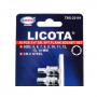 Licota Набор торцевых головок 1/4" 6-ти гранных, 5-14 мм, 10 предметов на линейке