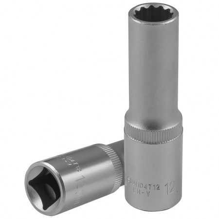 JONNESWAY Головка торцевая глубокая 12-гранная 1/2"DR, 12 мм