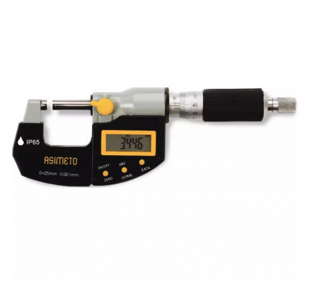ASIMETO Микрометр цифровой 50-75 мм, IP65 0.001 мм