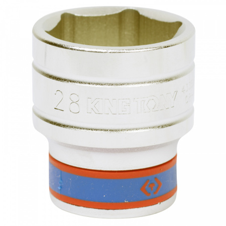 KING TONY Головка торцевая стандартная шестигранная 1/2", 28 мм