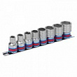 KING TONY Набор торцевых головок 1/2", шестигранные, 3/8"-7/8", 8 предметов 4510SR