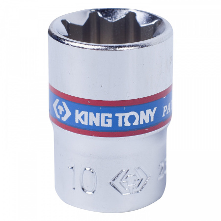 KING TONY Головка торцевая восьмигранная 1/4", 10 мм