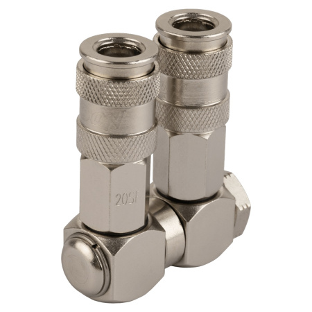 HARRISON Разветвитель с вращающимися соединениями, с двумя БРС 1/4″-1/4″