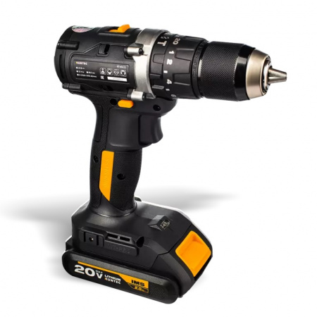 RUNTEC PRO Дрель-шуруповерт ударная аккумуляторная 13 мм, 20 В, 55 Нм, 1950 об/мин, 2*2 Ач
