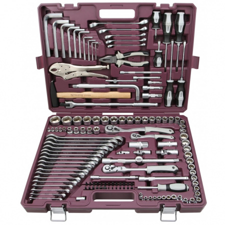 Thorvik Набор инструмента универсальный 1/4", 3/8" и 1/2"DR, 142 пр.
