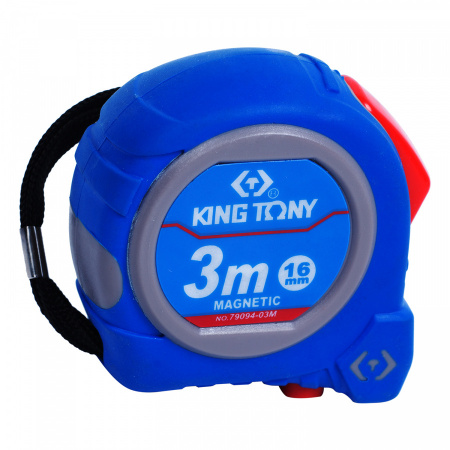 KING TONY Рулетка измерительная 3 м, магнитный крюк