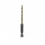 RUNTEC Сверло по металлу HSS-TiN 3 x 80 мм 1/4" HEX - E (6.35 мм)