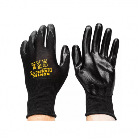 RUNTEC Перчатки защитные маслобензостойкие c нитриловым покрытием, XL