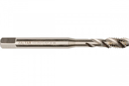ZALTAR Метчик машинный HSS, DIN 371, 35° RSP, M8 x 1.25