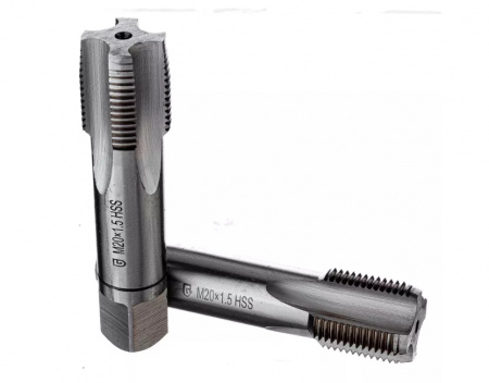 GARWIN Метчики ручные Mf 20х1,5, HSS, DIN 2181, 6H, комплект из 2 шт.