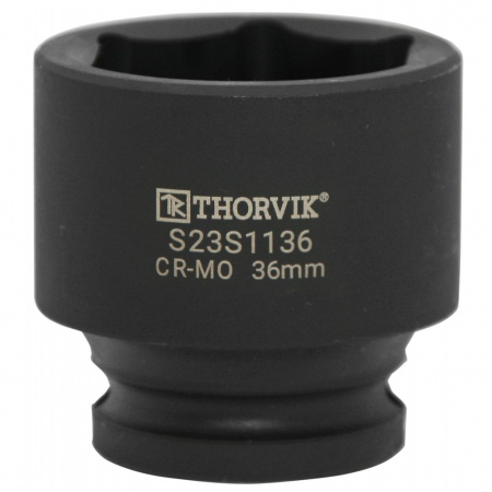 Thorvik Головка торцевая ударная 1/2"DR, 6-граней, 36 мм