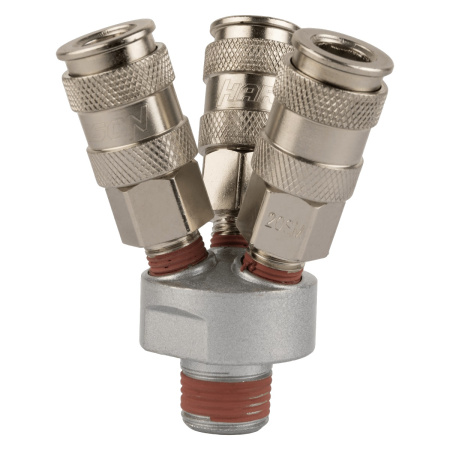 HARRISON V-образный разветвитель с тремя БРС, 1/4"-1/4"
