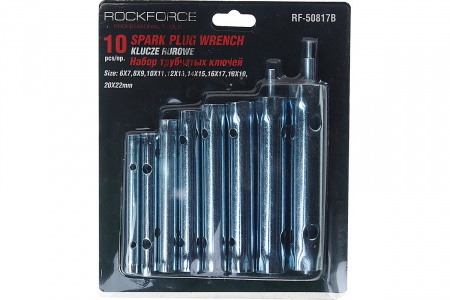 ROCKFORCE Набор ключей трубчатых торцовых 10пр(6х7,8х9,10х11,12х13,14х15,16х17,18х19,20х22)