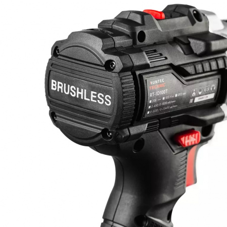RUNTEC TECHNIC Дрель-шуруповерт ударная аккумуляторная 13мм 20В 100Нм 1800об/мин 23400уд/мин 2*4Ач