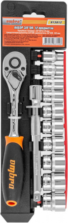 OMBRA Набор головок торцевых с аксессуарами 3/8"DR, 8-19 мм, 12 предметов