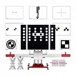Autel MaxiSys ADAS Стенд для калибровки камер автомобиля, Basic Kit, ACC, 10 мишеней в комплекте