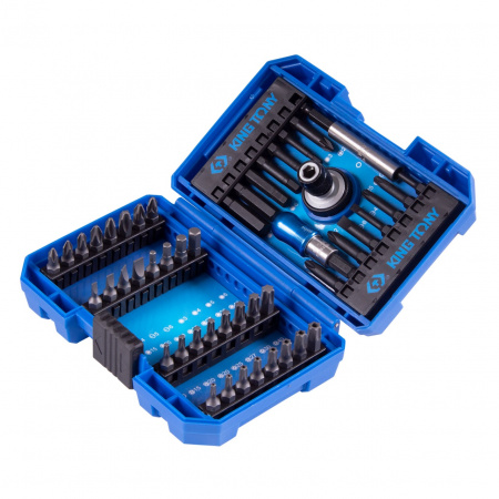 KING TONY Набор вставок (бит) 1/4", PH, PZ, Hex, Torx, Slotted, 49 предметов
