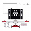 Autel MaxiSys ADAS Стенд для калибровки камер автомобиля, Basic Kit, ACC, 2 мишени в комплекте
