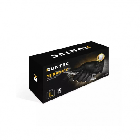 RUNTEC Перчатки Tenacity нитриловые высокопрочные, размер L (100 штук)