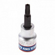 KING TONY Насадка (бита) торцевая 3/8", TORX, T27, L = 50 мм, с отверстием