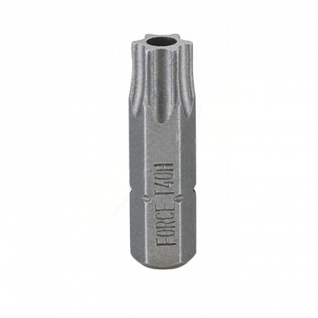 FORCE Вставка торкс Т10H L=25 мм 1/4" с отверстием