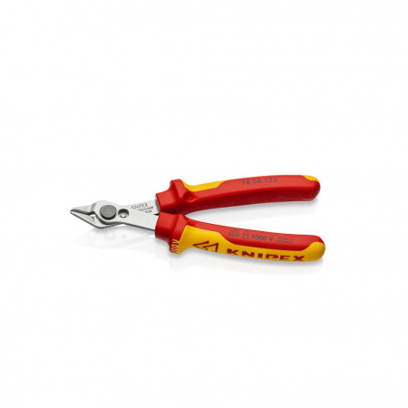 Knipex Electronic Super Knips Бокорезы прецизионные VDE, нерж., 125 мм, 2-комп диэлектрические
