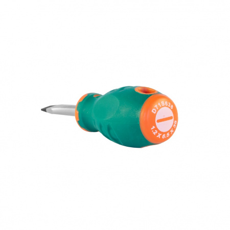 JONNESWAY Отвертка стержневая шлицевая ANTI-SLIP GRIP, SL6.5х38 мм