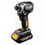 RUNTEC PRO Винтоверт ударный аккумуляторный 1/4", 20 В, 230 Нм, 3500 об/мин, 3900 уд/мин, 2*2Ач